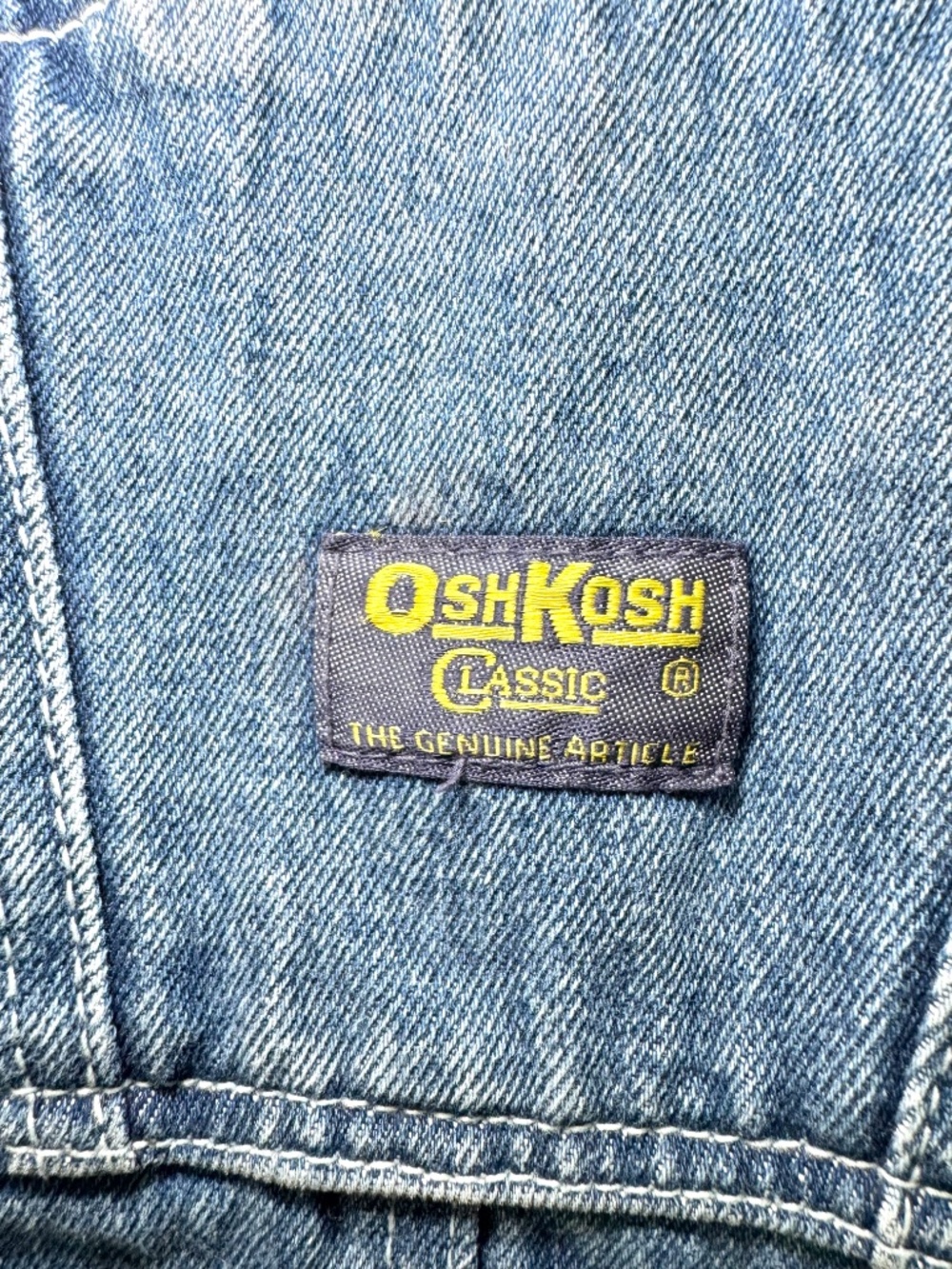 Vintage 90s OshKosh B’Gosh Denim Overalls Mens 40x30.5 Bib GorpCore Costume USA - Picture 3 of 12